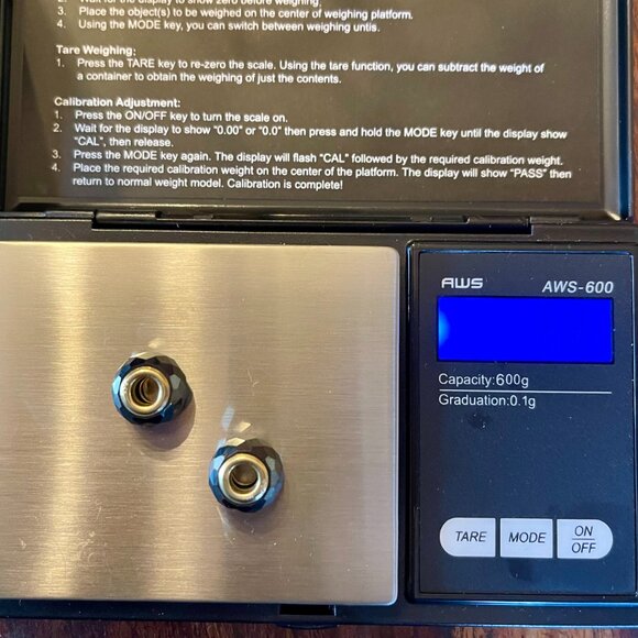 TWO Michael Valitutti Gems en Vogue barrel-shaped hematite charms 925 silver 18k - Picture 3 of 5